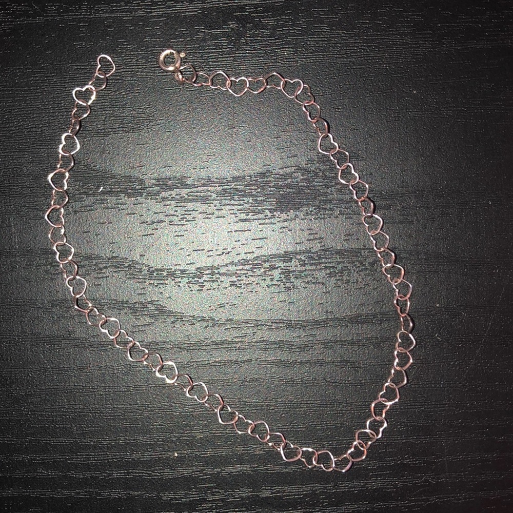 Delicate heart anklet